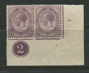 South Africa - Scott 5 - KGV Definitive Issue - 1913 - MNH - Pair of 2p Stamp