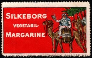 Vintage Denmark Poster Stamp Silkeborg Vegetable Margarine