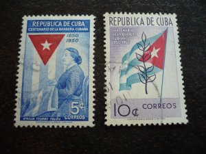 Stamps - Cuba - Scott# 458-461,C41-C43,E13 - Used Set of 8 Stamps