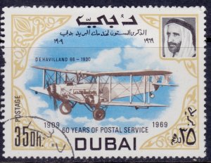 Dubai, 1969, Dubai Postal Service, 35dh, sc#91, CTO, used**