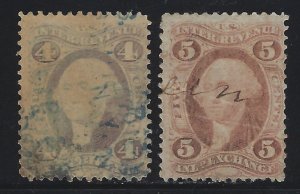 ( 2 ) Misc Internal Revenue Stamps  Lot D983  Used