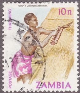 Zambia 244  Roof Thatching 1981