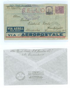 Brazil 256/C29 1932 Cover carried on the Return Flight (the seventh return flight of 1932 to Germany via the Graf Zeppelin) from