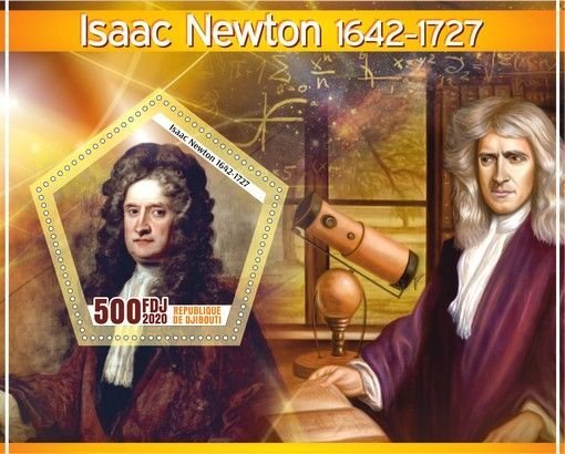 Stamps. Isaac Newton 2020 year, 6 sheets  perforated  NEW