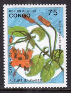 Congo People's Republic 1016 Flower MNH VF