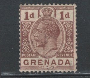 Grenada 1923 King George V 1p Scott # 93 Used