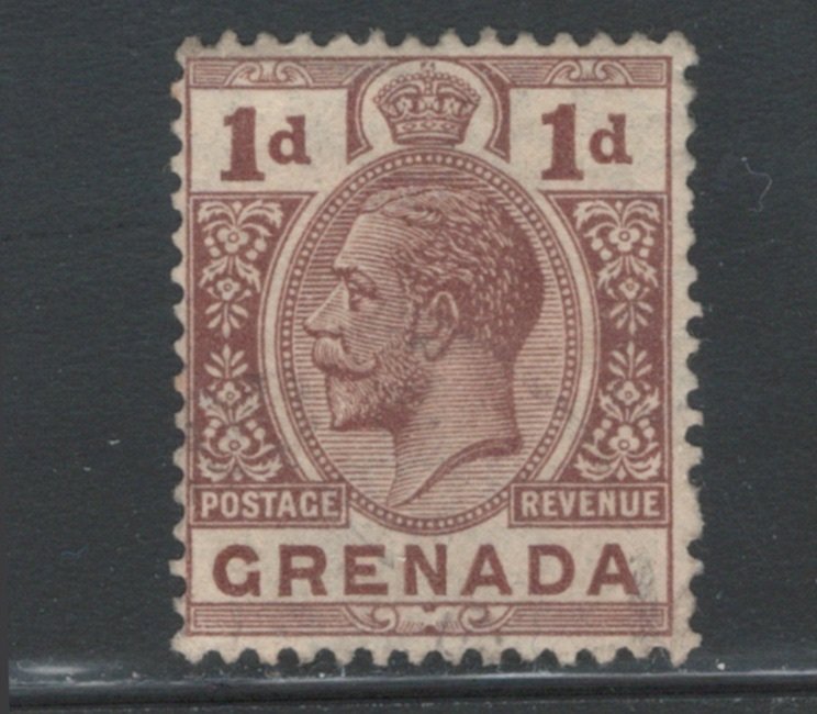 Grenada 1923 King George V 1p Scott # 93 Used