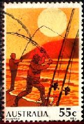 Sport, Surf Fishing Industry, Australia stamp SC#725 used