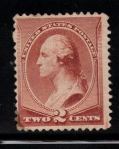UNITED STATES Scott # 210 MH - George Washington - Small Stain Lower Left
