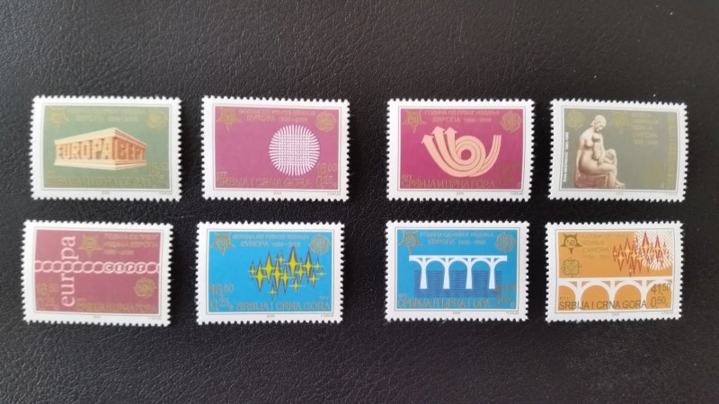 50th anniversary of EUROPA stamps - Serbia and Montenegro complete ** MNH