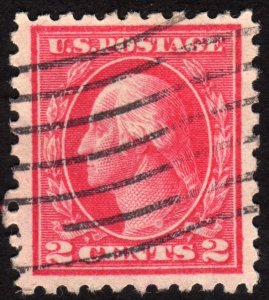 1916 US, 2c stamp, Washington, Used, Sc 463, Nice centered, Jumbo margins