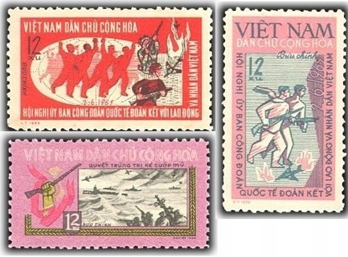 Vietnam 1965 MNH Stamps Scott 347-349 War Naval Battle Airplane Ships Trade Unio