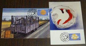 Greece 1995 Europa Cept Maximum Card Set