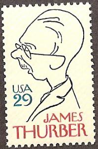 #2862, Single. \James Thurber\, MNH.  29 cent