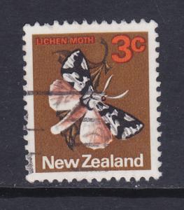 New Zealand -1970 Moth - 3c used