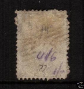 NEW ZEALAND FFQ 6d BROWN  FU SG77 P13 STAR WMK CHALON