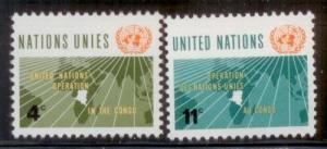 United Nations - New York 1961 SC#  110-111 MNH-OG L378