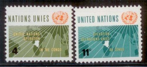 United Nations - New York 1961 SC#  110-111 MNH-OG L378