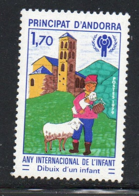 Andora (Fr) Sc 272 1979 International Year of the Child stamp mint NH