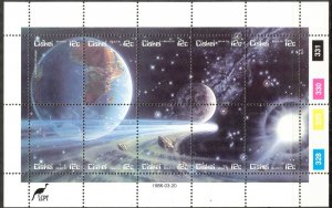 Ciskei RSA 1986 Space Planets Comet Halley Sheet of 10 MNH