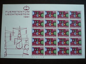 Europa 1961 - Liechtenstein- Full Sheet of 20 Stamps - Mint