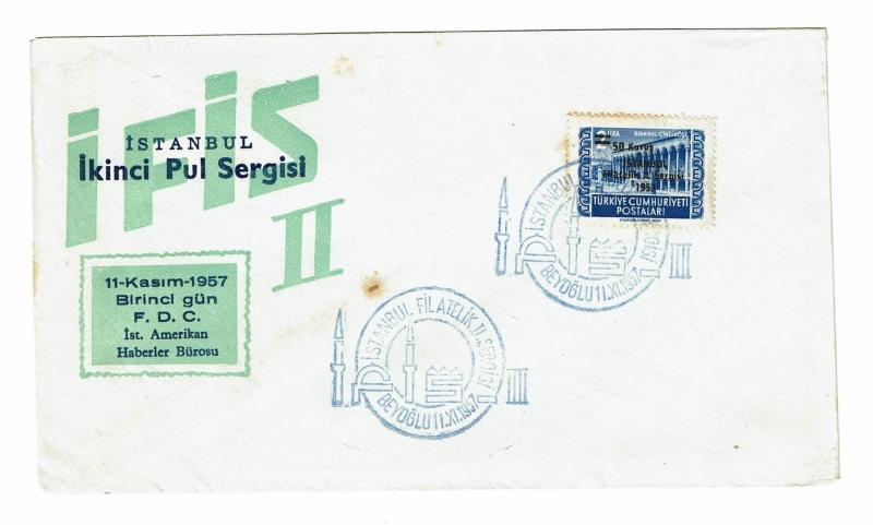 Turkey 1957 Kasim First Day Cover / Light Toning - Z168