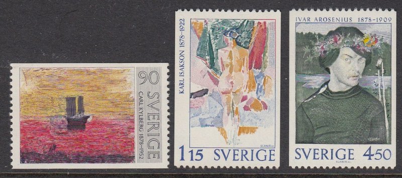 Sweden 1254-6 Painters mnh