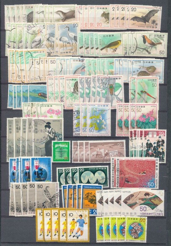 Japan 1972/75 Art Sport Wildlife M&U Collection (Apx 400) ZK1041