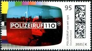 2021 Germany Police 110 TV Program  (Scott 3243) MNH