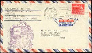 1963 BYRD STATION ANTARCTIC WITH DEEP FREEZE CACHET