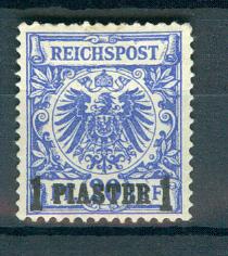 Turkey GermanOfficesAbroad Scott # 10, mint hr, variation