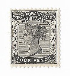 Canada-Prince Edward Island Sc #9 ii 2 dots in front of nose variety NH VF