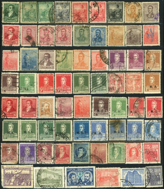 400+ Argentina Postage Latin America Stamp Collection Used 