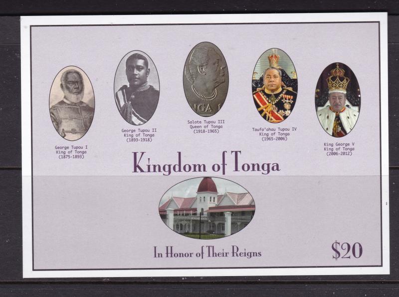 Tonga the 2012 Rulers mini sheet MNH