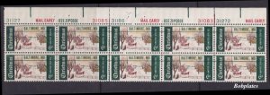 BOBPLATES #1384a Christmas Baltimore Precancel Top Plate Block of 10 F-VF NH