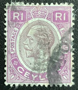 Ceylon #254 Used Single King Edward VII L23