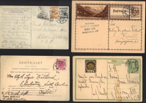 AUSTRIA 1900-20's FOUR PC WITH JUBILLEE AND SEAPOST ON