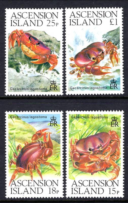 Ascension Island 463-466 Crabs MNH VF