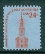 1603 24c Old North Church Fine MNH