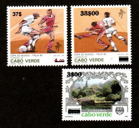 Cape Verde 710-712 Mint NH MNH Surcharge!