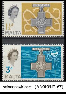 MALTA - 1961 Award of the George Cross to Malta - 2V - MINT NH