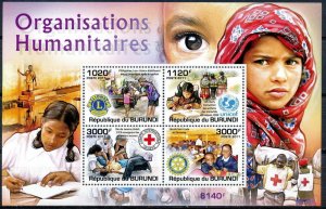 BURUNDI 2011 SHEET bur11314b HUMANITARIAN ORGANIZATIONS ONG RED CROSS ROTARY