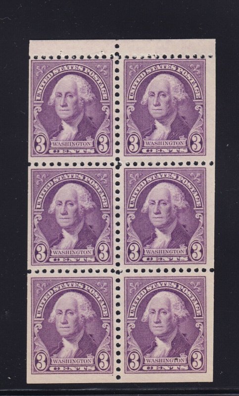 721 b booklet pane VF OG never hinged with nice color cv $ 60 ! see pic !