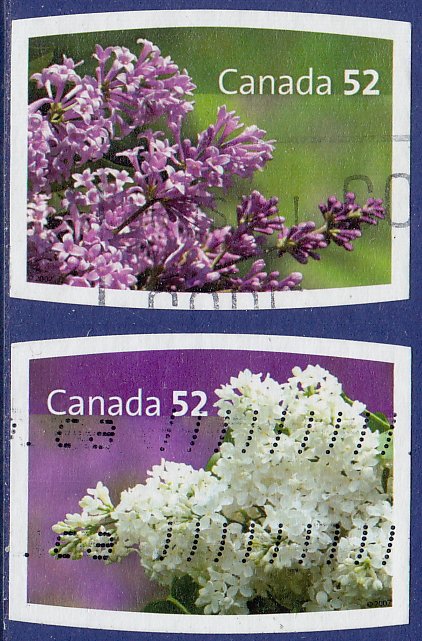 Canada - 2007 - Scott #2207-2208 - used - Flower Lilac