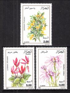 Algeria 936-938 Flowers MNH VF