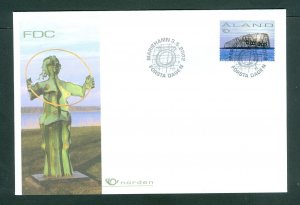 Aland. 2002 FDC.  Art, Sculpture Radar II. Sc. # 205