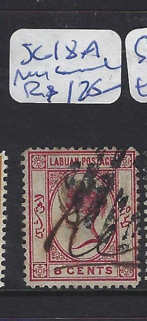 LABUAN (P2407B)  QV CAMEO 8C   SG 18A  PEN CANCEL   VFU