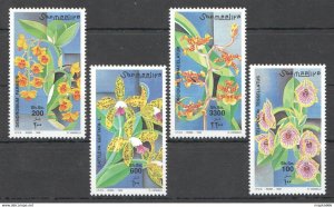 1999 Somalia Orchids Flora Flowers #735-738 Michel 15 Euro ** Nw1465