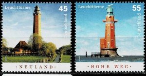 Germany 2006,Sc#2390, 2391 MNH Lighthouses