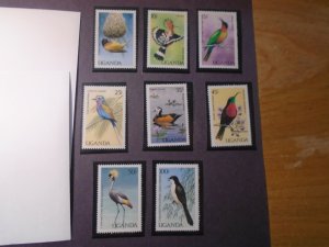 Uganda  #  569-76  MNH   Birds